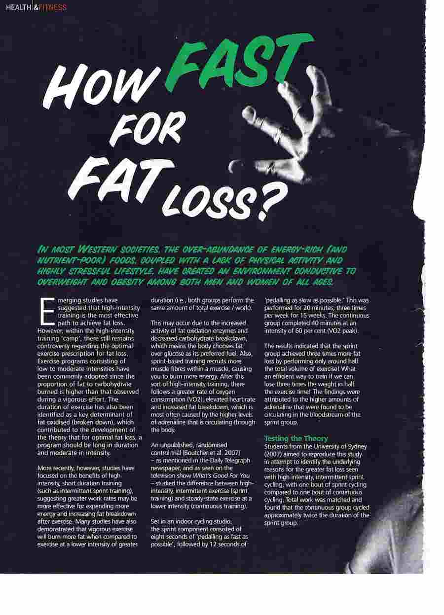 howfastforfatloss fitnessfirstmagazine michelledrielsma